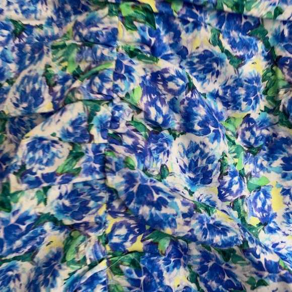 Zara women’s printed floral gathered blouse tops - Picture 9 of 16